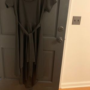 Black Jersey Dress by Blue Leopard